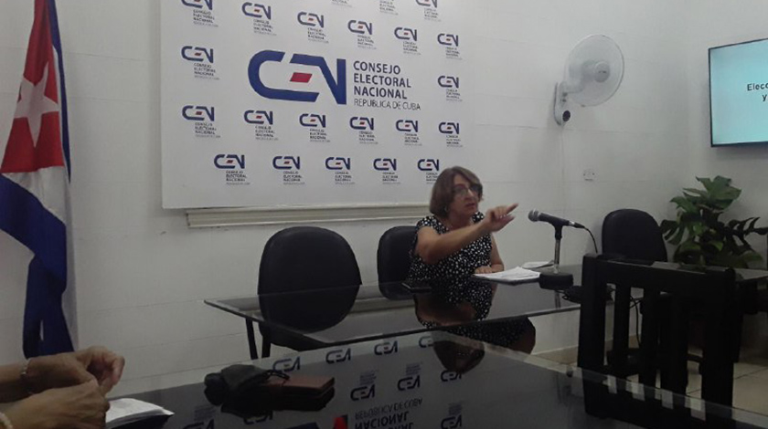 Alina Balseiro Gutiérrez, presidenta del Consejo Electoral Nacional (CEN)