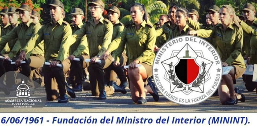 Saludan en Cuba aniversario 62 del Ministerio del Interior