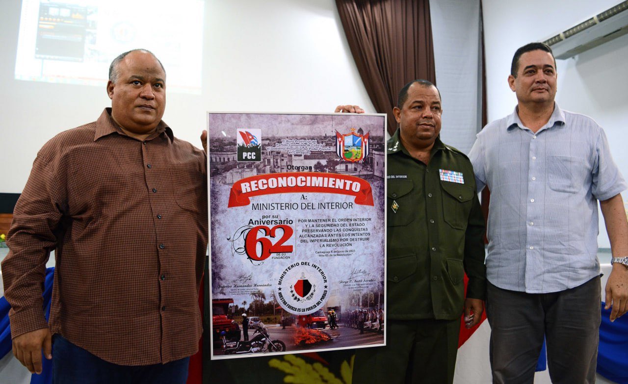 Reconocen en Camagüey labor del Ministerio del Interior
