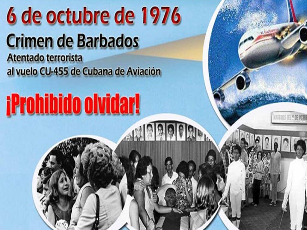 Cuba rinde homenaje a víctimas de crimen de Barbados