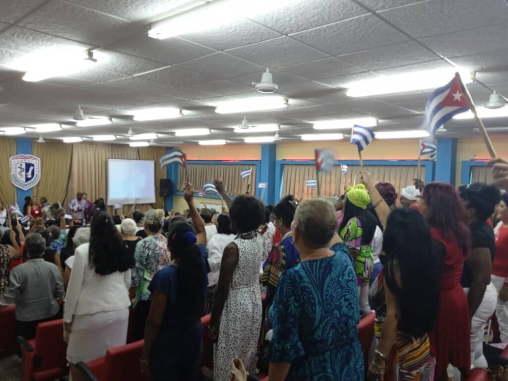 Municipal assembly of the Federation of Cuban Women held in Camagüey