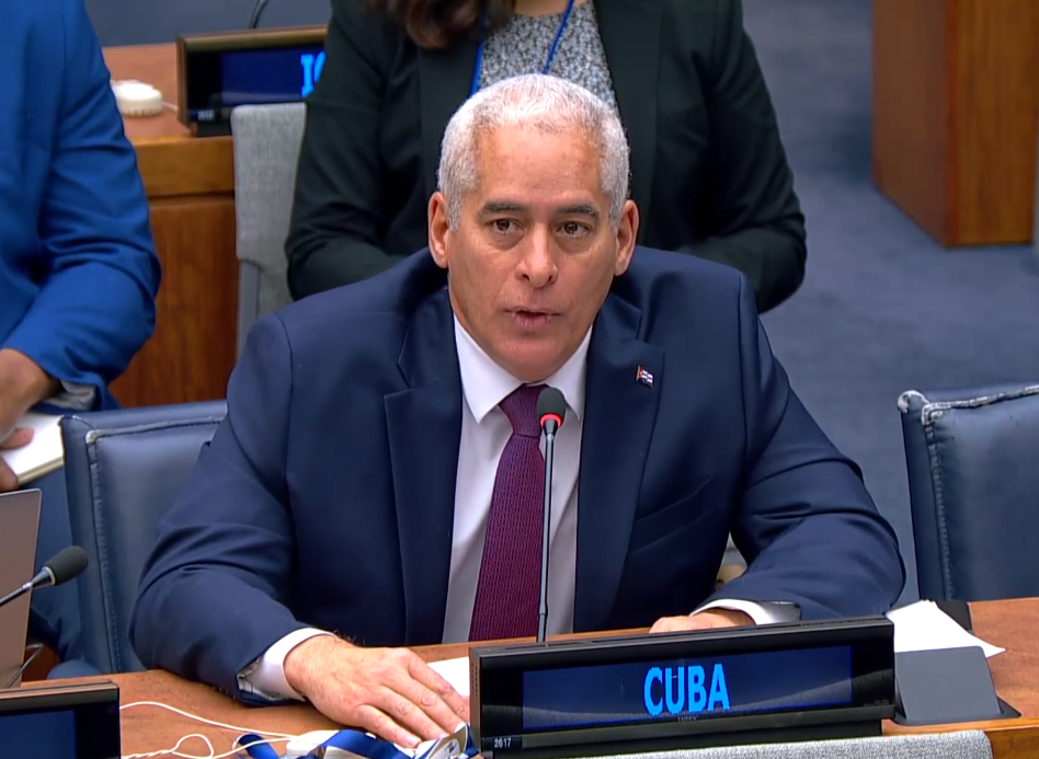 Vicecanciller de Cuba analiza agenda con Asamblea General de Naciones Unidas