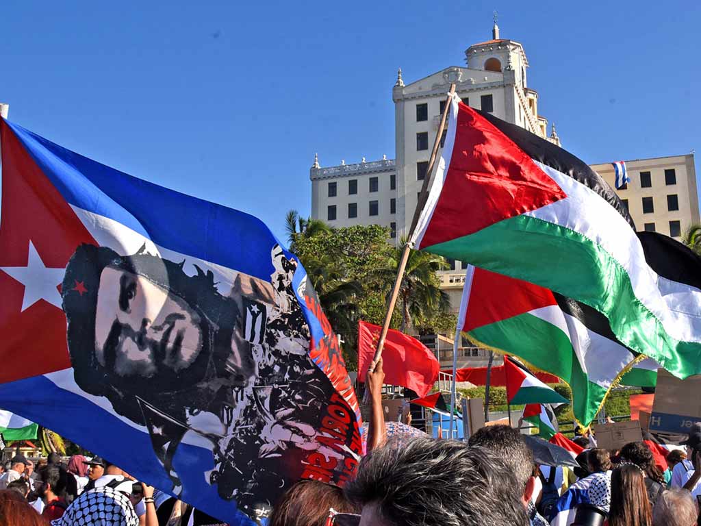 Prensa palestina destaca marcha en Cuba contra agresión israelí