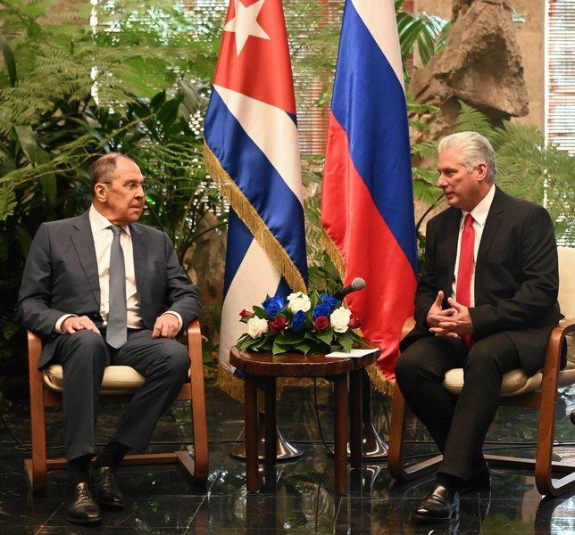 Presidente de Cuba recibió al canciller de la Federación Rusa