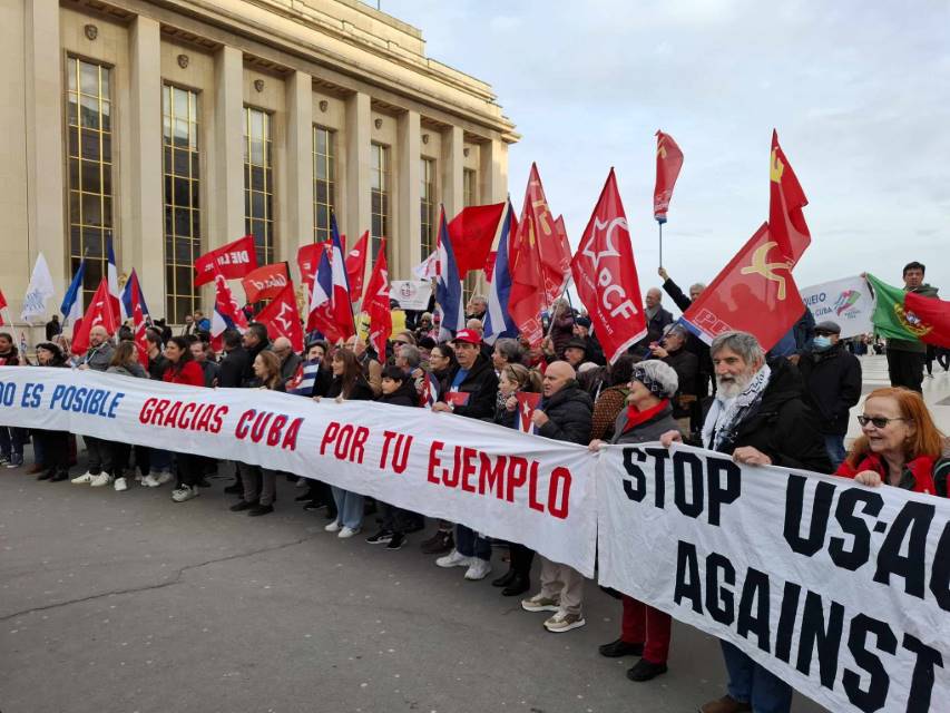Europeos respaldan en París a Cuba y condenan el bloqueo